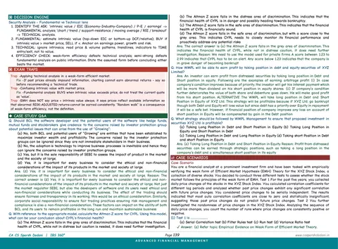 CA Final IBS 360 sample page - AFM decision engine framework